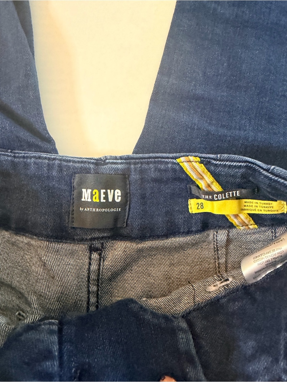 Maeve by Anthropologie The Colette Patch Pocket Wide-Leg Jeans Size 28 - Picture 8 of 13